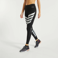 PRESSIO - Women - Power Run Tight - Low Rise - Black/Silver